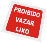 Clique para ampliar! - Sinal Proibido vazar lixo